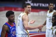 Dwight Powell during Dallas Mavericks v Detroit Pistons
